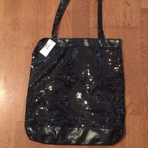 NEW Black Sequined Bag,Lane Bryant!!
